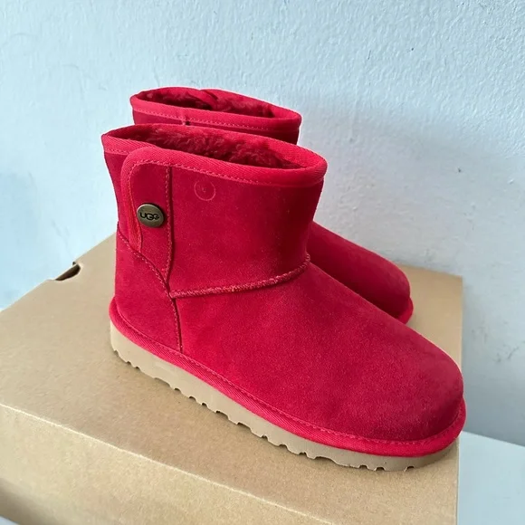 UGG Shoes Kids Ugg Jona Boots Dark Cherry Color Size Us And